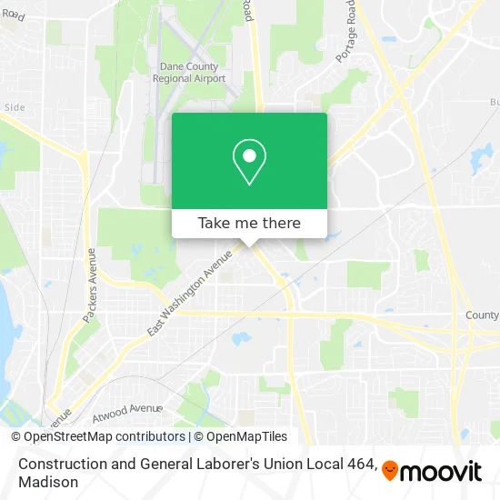 Construction and General Laborer's Union Local 464 map