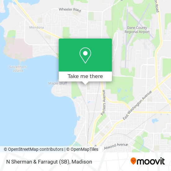 N Sherman & Farragut (SB) map