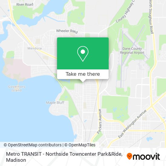 Mapa de Metro TRANSIT - Northside Towncenter Park&Ride