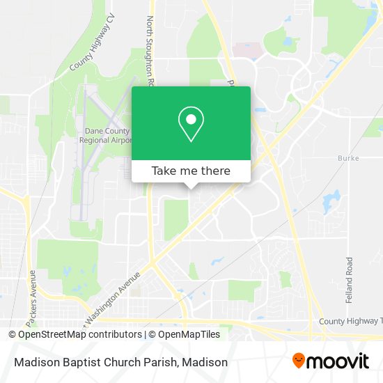 Madison Baptist Church Parish map