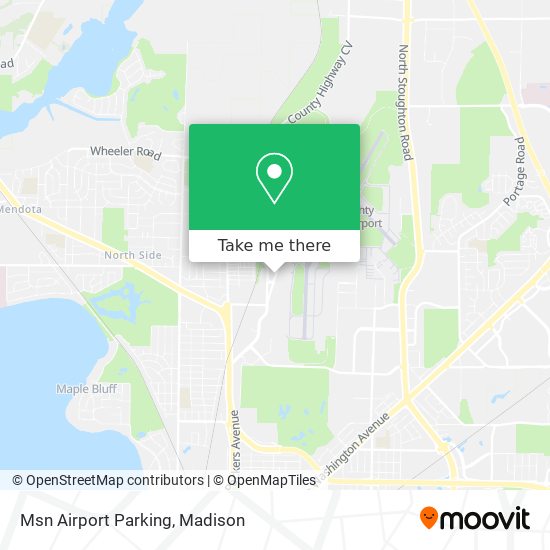 Msn Airport Parking map