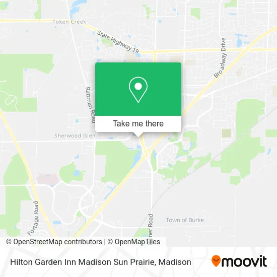 Mapa de Hilton Garden Inn Madison Sun Prairie