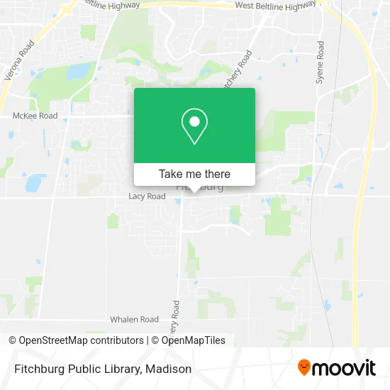 Fitchburg Public Library map