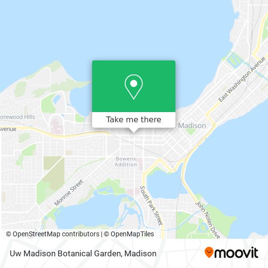 Uw Madison Botanical Garden map