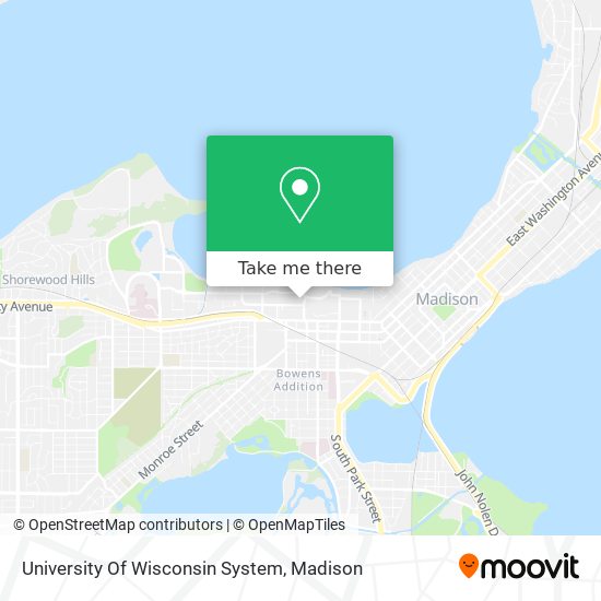 University Of Wisconsin System map