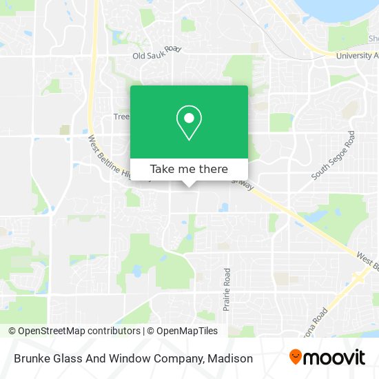 Brunke Glass And Window Company map