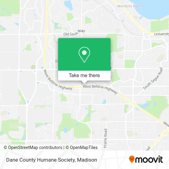 Dane County Humane Society map