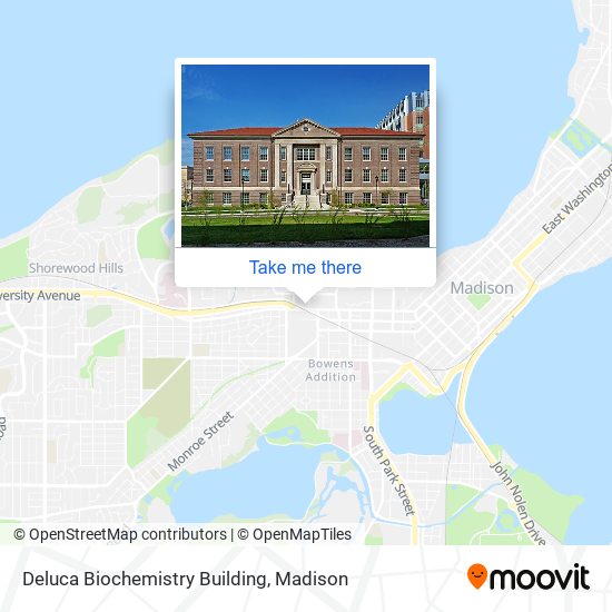 Mapa de Deluca Biochemistry Building