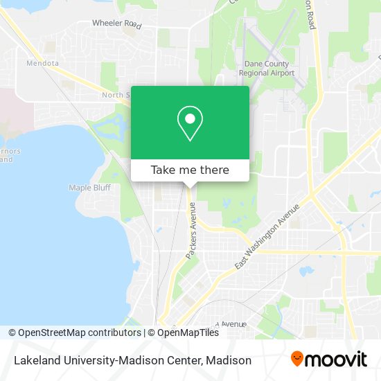 Lakeland University-Madison Center map