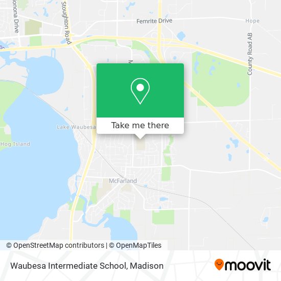 Waubesa Intermediate School map