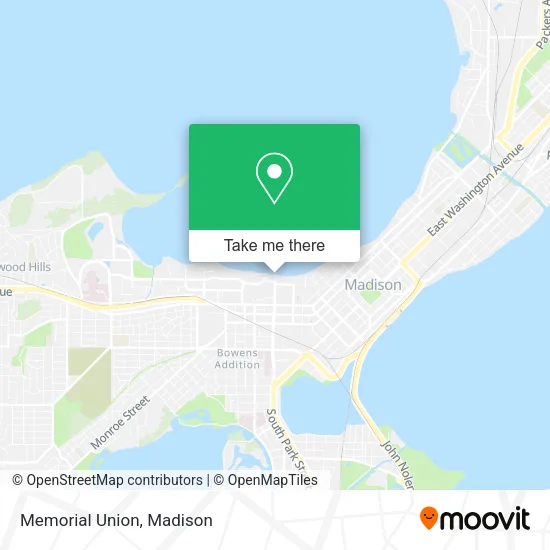 Mapa de Memorial Union