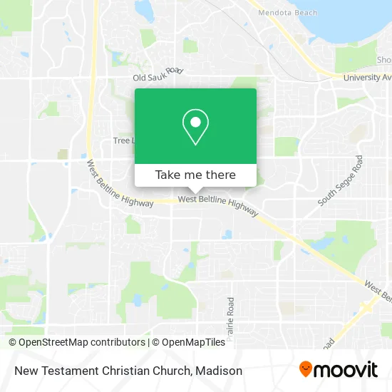 New Testament Christian Church map