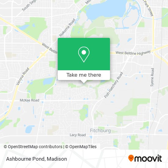 Mapa de Ashbourne Pond