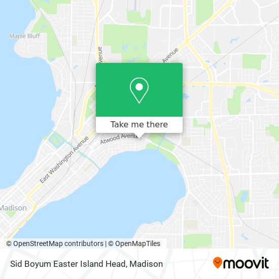 Mapa de Sid Boyum Easter Island Head