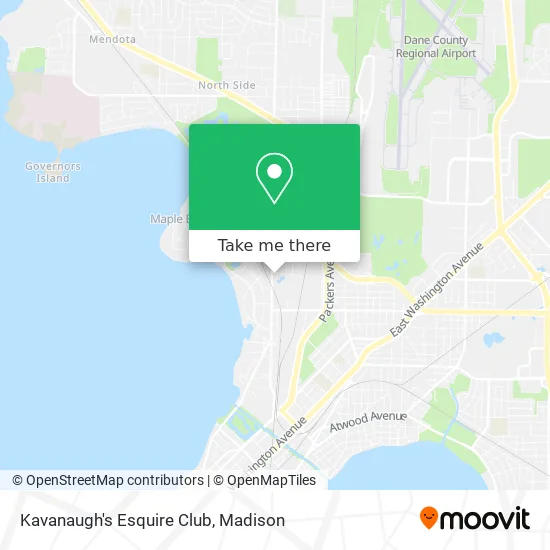 Kavanaugh's Esquire Club map
