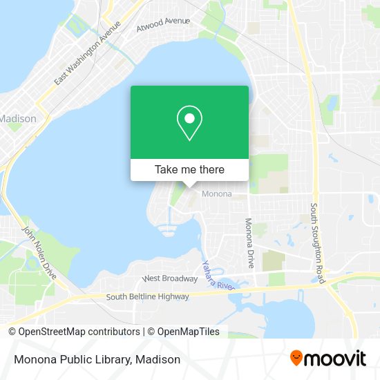 Monona Public Library map