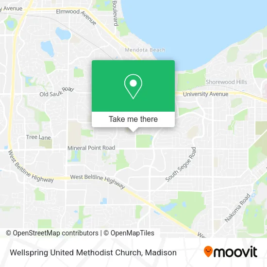 Wellspring United Methodist Church map