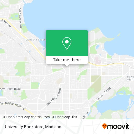University Bookstore map