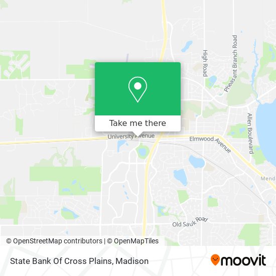 State Bank Of Cross Plains map