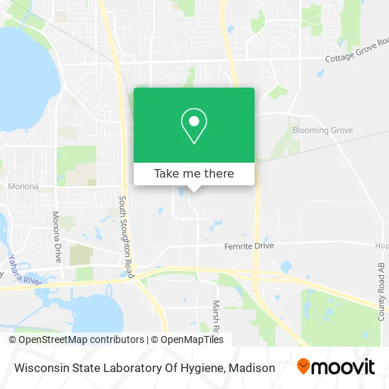 Wisconsin State Laboratory Of Hygiene map