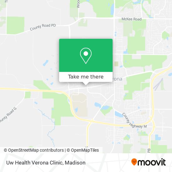 Uw Health Verona Clinic map