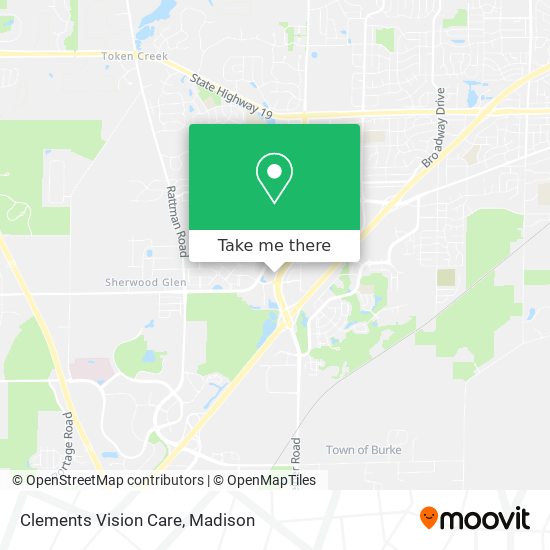 Clements Vision Care map