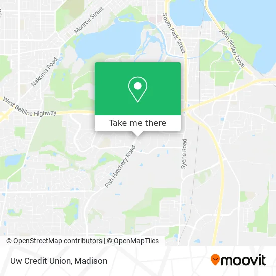 Uw Credit Union map