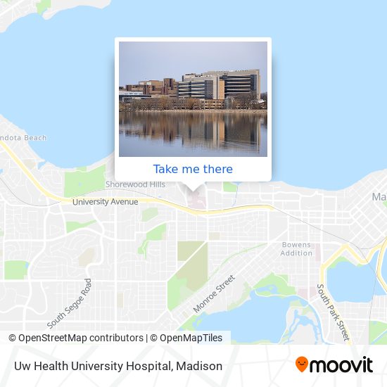 Uw Health University Hospital map