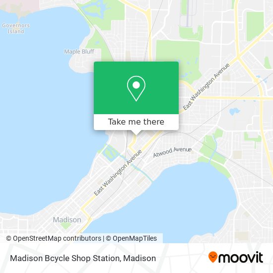 Madison Bcycle Shop Station map