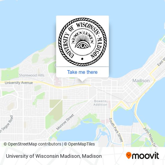 University of Wisconsin Madison map