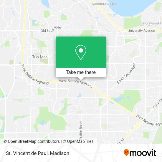 St. Vincent de Paul map