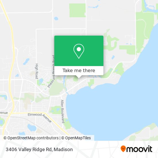 Mapa de 3406 Valley Ridge Rd
