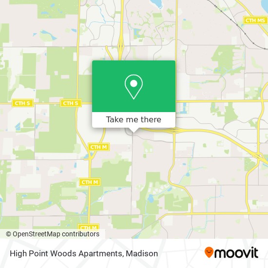 Mapa de High Point Woods Apartments