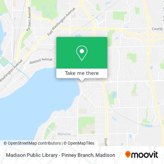 Madison Public Library - Pinney Branch map