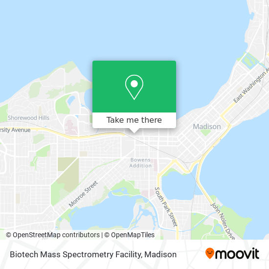 Mapa de Biotech Mass Spectrometry Facility