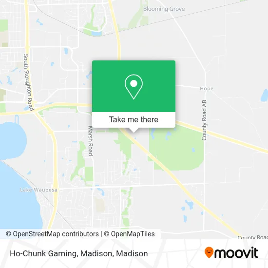 Ho-Chunk Gaming, Madison map