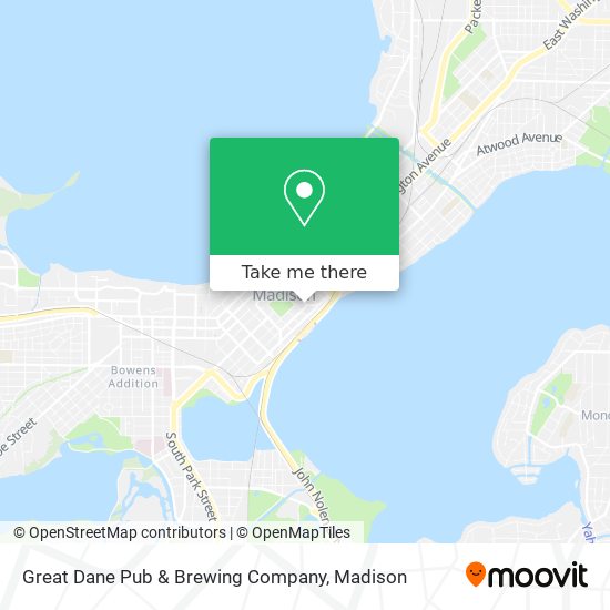 Mapa de Great Dane Pub & Brewing Company