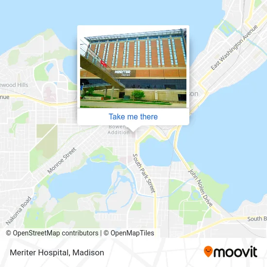 Meriter Hospital map