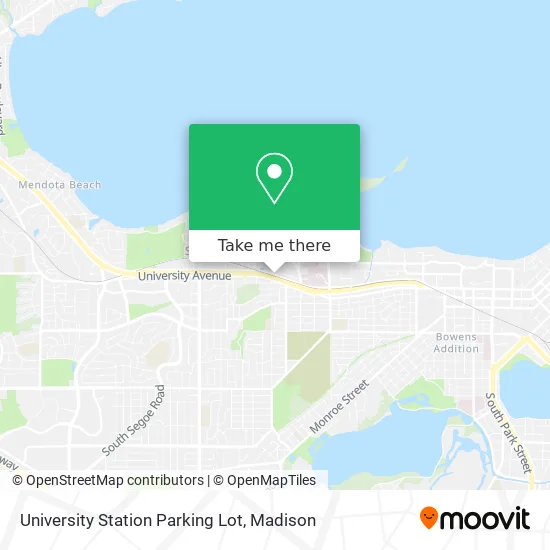 University Station Parking Lot map
