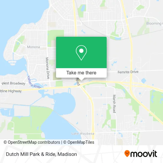 Dutch Mill Park & Ride map