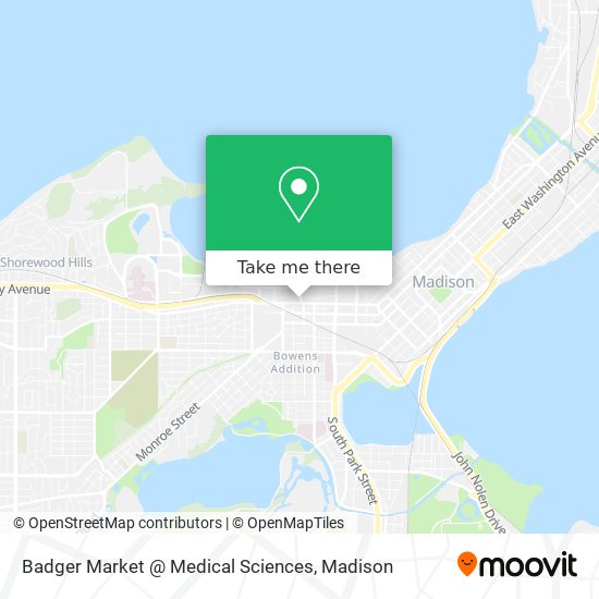 Mapa de Badger Market @ Medical Sciences