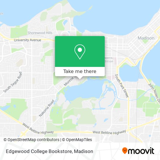 Edgewood College Bookstore map