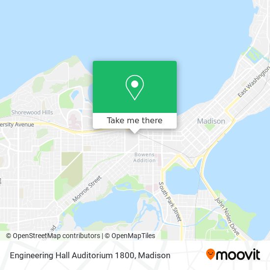 Engineering Hall Auditorium 1800 map