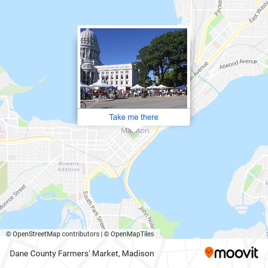 Mapa de Dane County Farmers' Market