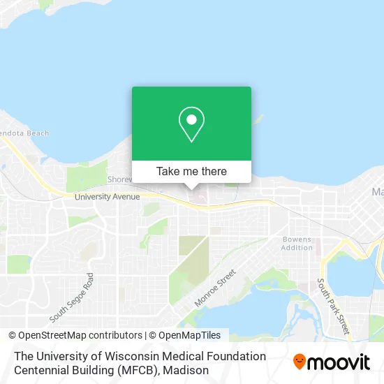 The University of Wisconsin Medical Foundation Centennial Building (MFCB) map