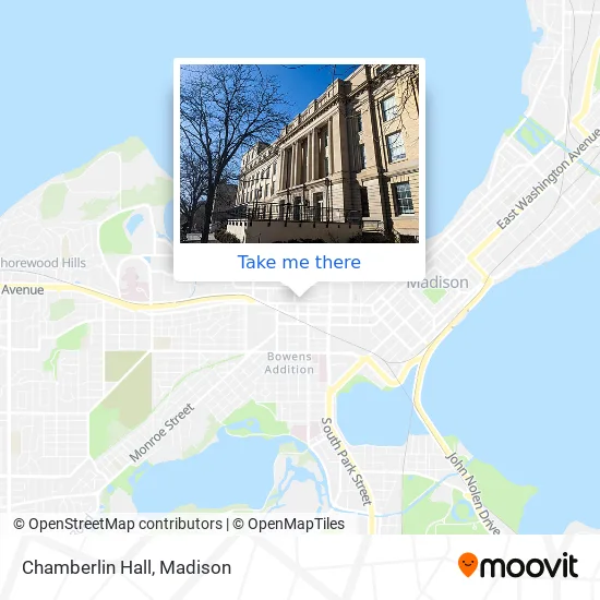 Chamberlin Hall map