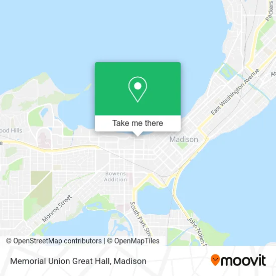 Mapa de Memorial Union Great Hall