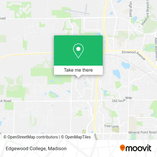 Edgewood College map