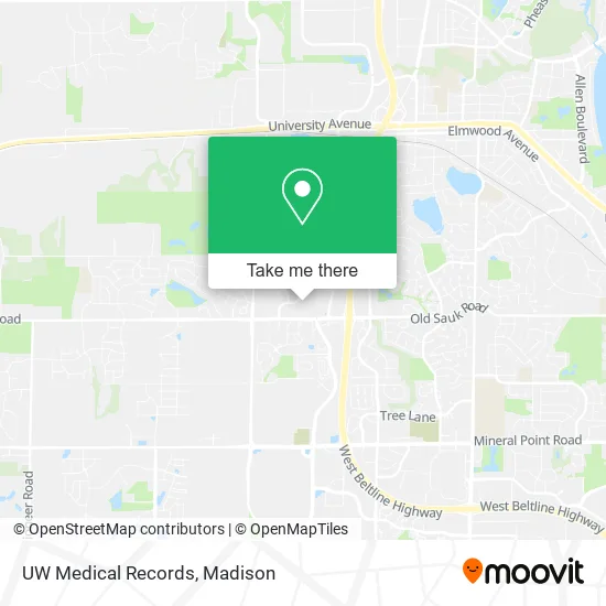 UW Medical Records map