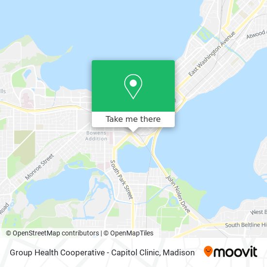 Group Health Cooperative - Capitol Clinic map